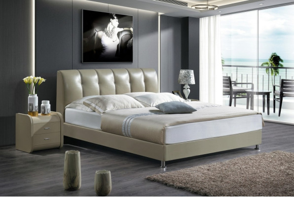 Bedtextiel 2x nachtkastje 3-delig. Slaapkamer luxe set meubels Modern Bedden Nieuw.