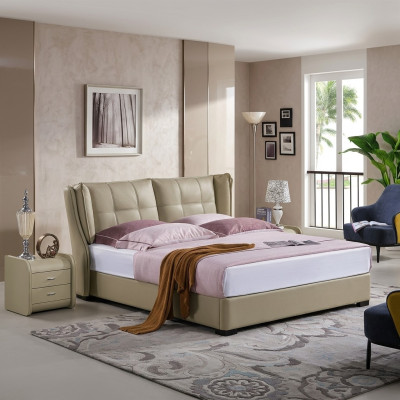 Slaapkamer Compleet Set Bed met Nachtkastjes 3-delig. Hotel leren bedden Nieuw