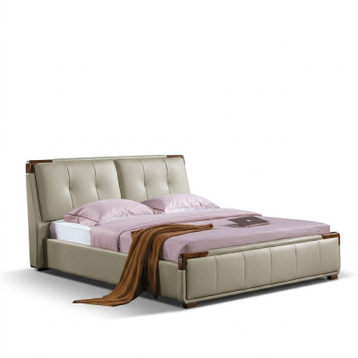 Bedbekleding design luxe dubbele decoratie hotelbedden slaapkamer leer