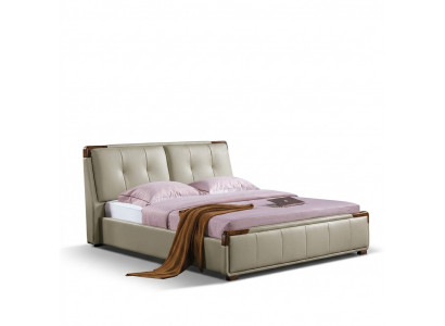 Bedbekleding design luxe dubbele decoratie hotelbedden slaapkamer leer