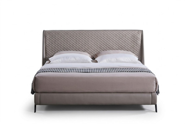 Luxe slaapkamer bed gestoffeerd design 180x200 dubbele hotelbedden textiel nieuw