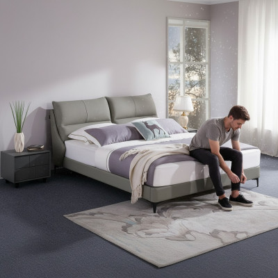Gestoffeerd bed Bedden Bed Bekleding Ontwerper Hotel Tweepersoons Luxe Meubels