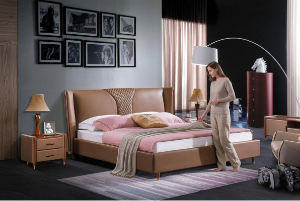 Bed Gestoffeerd Betaalbare Meubels Slaapkamer Tweepersoonsbed Luxe Bedden