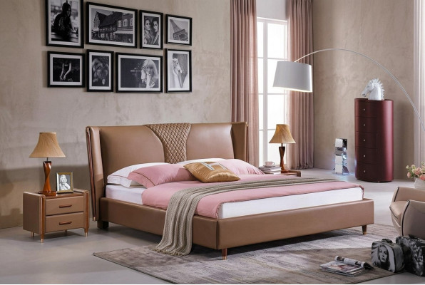 Bedtextiel 2x nachtkastje 3-delige slaapkamerset meubels Modern Luxe Bedden