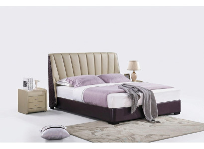 Slaapkamer lederen bed Compleet bed 3-delige set Hotel Sets Nachtkastjes.