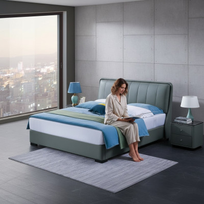 Luxe slaapkamer meubels Bed 2x nachtkastje set Bedden Hotel meubels 3-delige set Nieuw