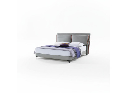 Houten bed Bed Tweepersoonsbed Luxe Meubels Slaapkamer Hotel 180x200cm Bedden Leer