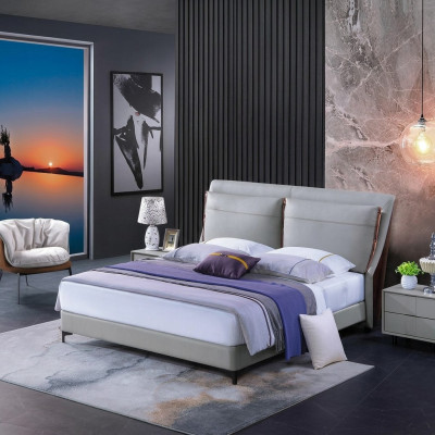 Luxe slaapkamer bed nachtkastje 3 stuks set design bedden bijzettafels nieuw