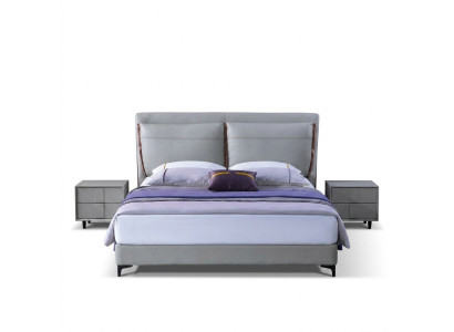 Luxe slaapkamer bed nachtkastje 3 stuks set design bedden bijzettafels nieuw