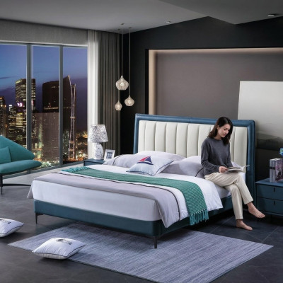 Slaapkamer Groep Bed Luxe Meubels Bedden Nachtkastjes 3-delige Set