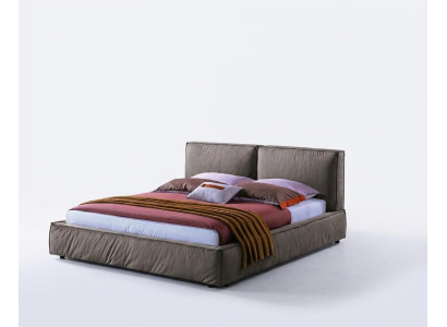 Ontwerp slaapkamerbed luxe houten tweepersoonsbed gestoffeerde meubels 180x200cm.