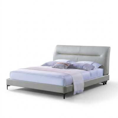 Bed Bekleding Ontwerp Luxe Dubbele Hotelbedden Lederen Slaapkamer Luxe
