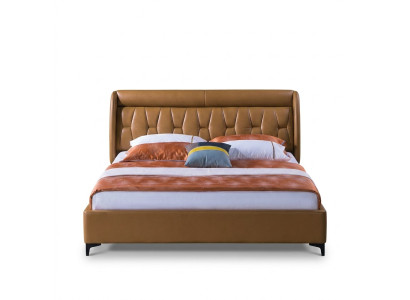Ontwerp slaapkamer bed hout luxe bedden tweepersoons huwelijk gestoffeerde meubels 180x200cm