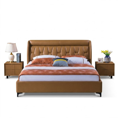 Luxe slaapkamer meubels bed 2x nachtkastje set bedden hotel meubels 3-delig. Wonen!