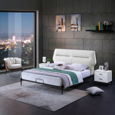 Klassiek bed Tweepersoonsbed Houten bedden Landelijk stijl Echt hout Slaapkamer
