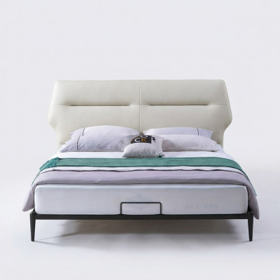 Klassiek bed Tweepersoonsbed Houten bedden Landelijk stijl Echt hout Slaapkamer