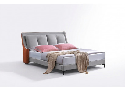 Klassiek bed Tweepersoonsbed Bedden Hout Grijs Stijl Massief hout Slaapkamer Nieuw