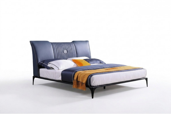 Bedbekleding Design Luxe Dubbele Hotelbedden. Huisslaapkamer Leer