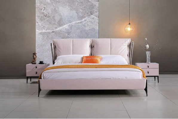Modern design hotelbed xxl bedden luxe dubbel leder kunstleer
