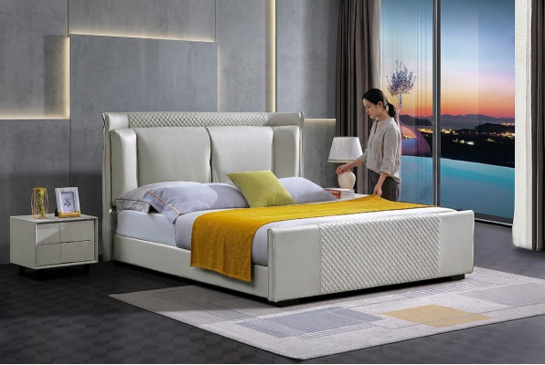 Bedden Bed Bed Gestoffeerd Ontwerper Hotel Tweepersoons Luxe Decoratie Ontwerp