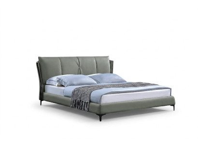 Bed Leder 2x Nachttafel 3-delig Slaapkamer Set Meubilair Modern Luxe Bedden Nieuw