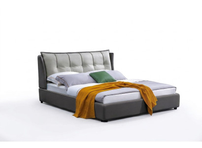 Leder design bed dubbele luxe huwelijk modern hotel frame slaapbedden kamer