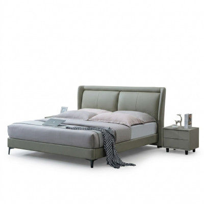 Tweepersoons slaapkamer bedden luxe meubels tweepersoonsbed beige hotelinrichting.