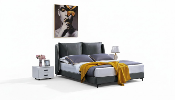 Tweepersoons slaapkamer bedden Luxe tweepersoons bed Beige hotelinrichting meubilair.