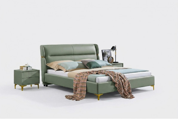 Bedbekleding Design Luxe Dubbele Hotelbedden Slaapkamer Luxe Groen