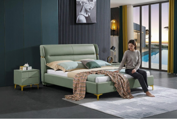 Klassiek bed tweepersoonsbed bedden hout slaapkamer Italiaanse meubels