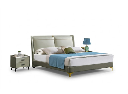 Luxe slaapkamer meubelontwerp bed gestoffeerde echtelijke bedden tweepersoonsbed