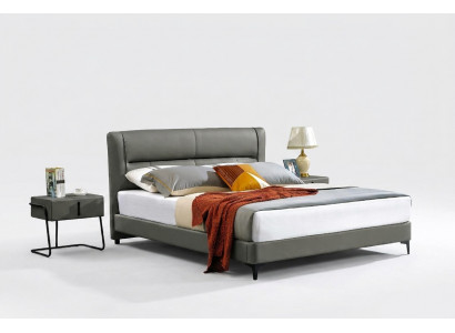 Lederen bed Compleet slaapkamer bed Nachtkastjes 3-delige set Hotel
