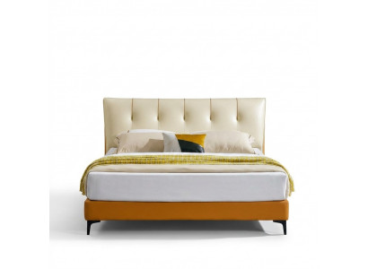 Lederen bed Bed Luxe Bedden Dubbel Huwelijk Bekleding Hotel Compleet Set