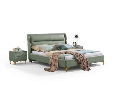 Luxe bed slaapkamer meubels 2x nachtkastje set bedden hotel meubels 3-delig.