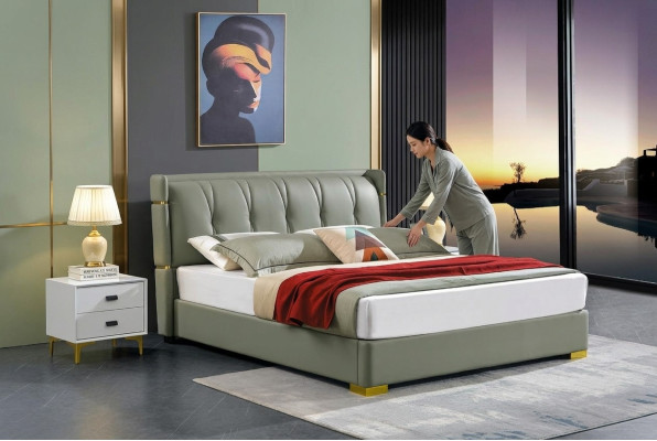 Design bed 2x bedside table 3-piece bedroom set luxury complete set New