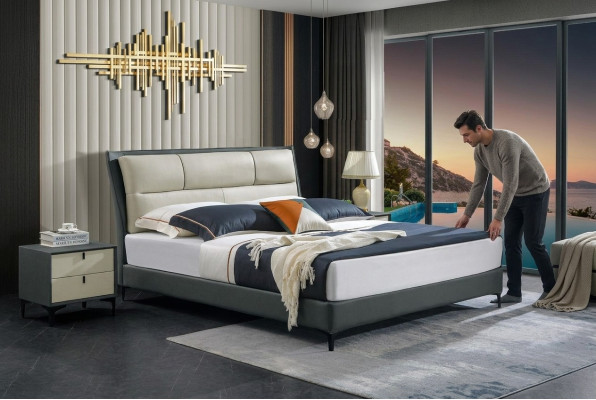 Bed Slaapkamer Sets Designer Luxe Bedden Compleet Set 2x Nachtkastje