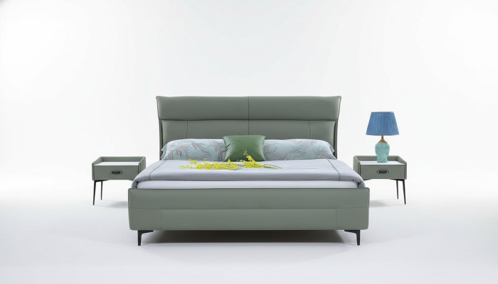 Luxe bedtextiel 2x nachtkastje 3-delige slaapkamer meubelset bedden bedframe