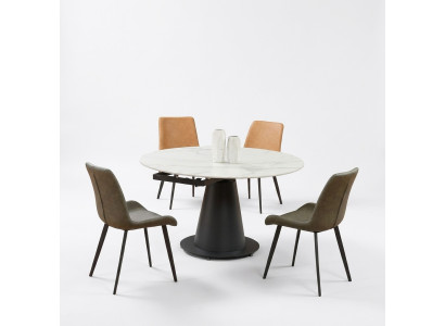 Eetkamer Design Meubelstoelgroep Tafel 4 Armstoelen Set Suite Nieuw
