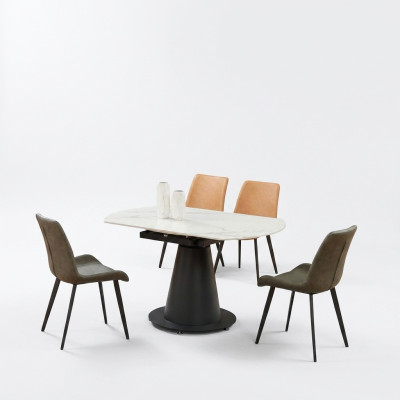 Eetset Eettafel 4 x Stoel Set Tafel Eetgroep 5-delig. Tafels
