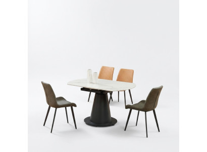 Eetset Eettafel 4 x Stoel Set Tafel Eetgroep 5-delig. Tafels