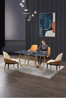 Eetkamerset Eettafel 4x Stoelenset Tafel Groep 5-delig Set Compleet