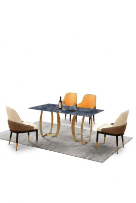 Eetkamerset Eettafel 4x Stoelenset Tafel Groep 5-delig Set Compleet