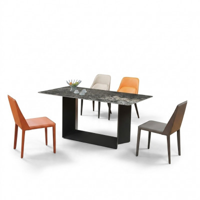 Hoogwaardige tafel Luxe tafels Eetkamer meubels Kolomvoet marmer