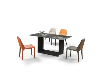Hoogwaardige tafel Luxe tafels Eetkamer meubels Kolomvoet marmer