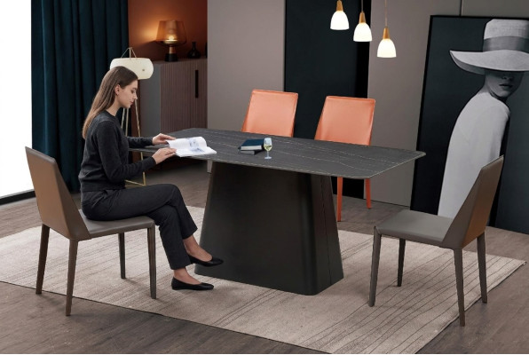 Klassieke tafel Eettafel Hout Eetkamerset 4x Stoelset Stoelen