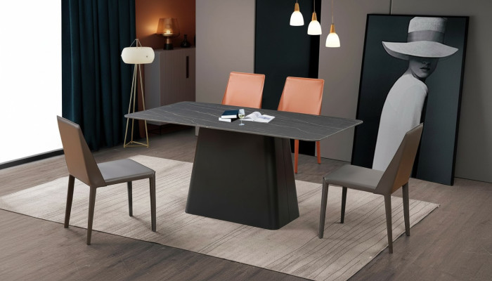 Moderne eettafel houten tafel houten design tafels roestvrijstalen tafel eetkamer 180x90