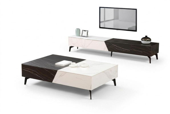 Houten tafel Tafel Salontafel Bijzettafel Bank Design Woonkamer Hoogglans 130x80