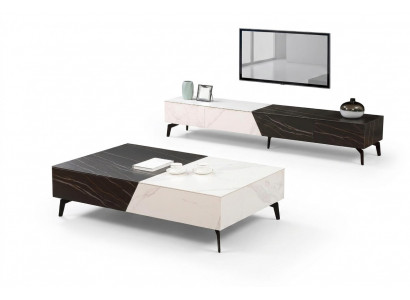 Houten tafel Tafel Salontafel Bijzettafel Bank Design Woonkamer Hoogglans 130x80