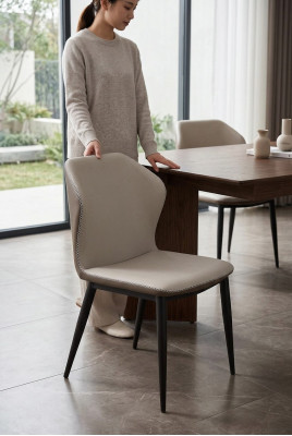 Ontwerperstoel luxe fauteuil beklede stoelen 1x fauteuil woonkamer eetkamer