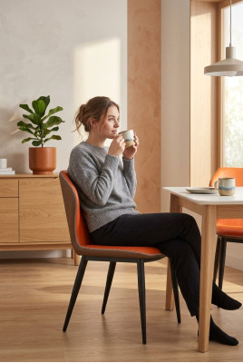 Stoelset Zitkussen Set Modern Eetkamer Stoelen Leer Hout